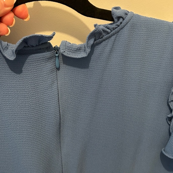 CeCe Blue Ruffle Mini Dress - Picture 3 of 3